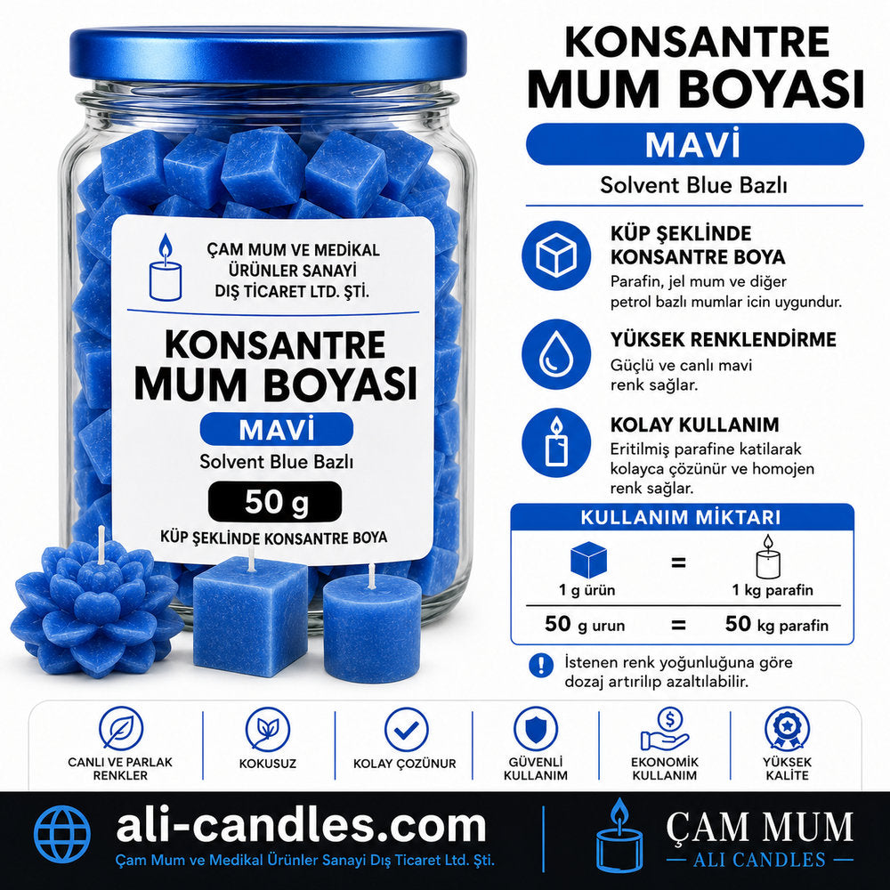 Mum Boyası Mavi 50 g