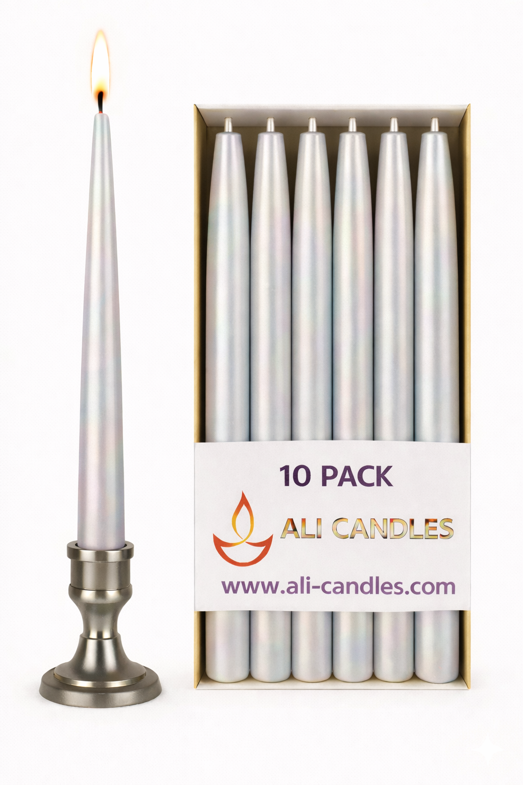 "Şamdan Mumları 10'lu Paket - Uzun Yanma Süreli"
