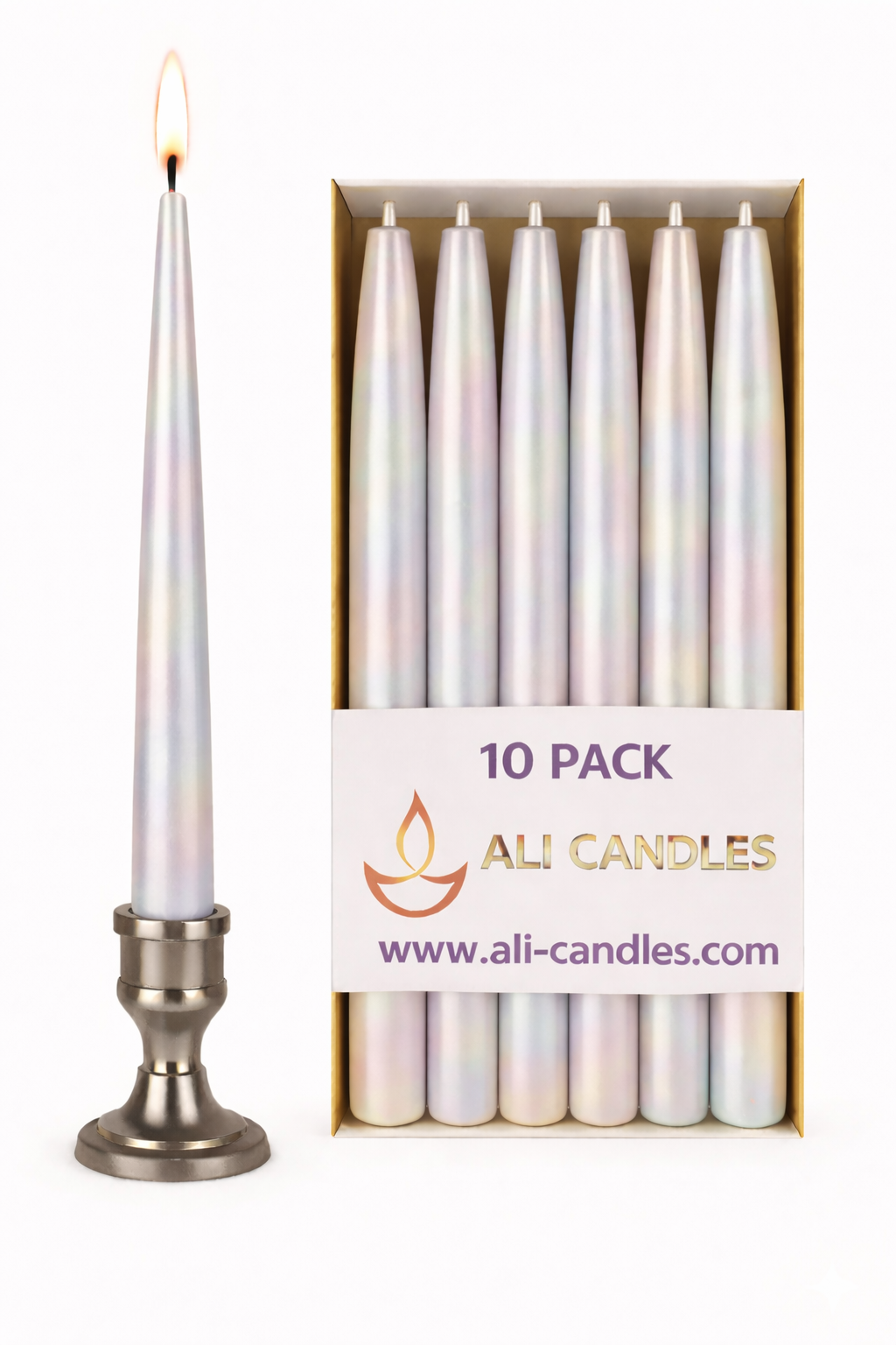 "Şamdan Mumları 10'lu Paket - Uzun Yanma Süreli"