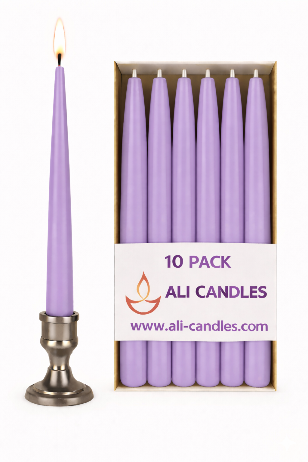 "Şamdan Mumları 10'lu Paket - Uzun Yanma Süreli"