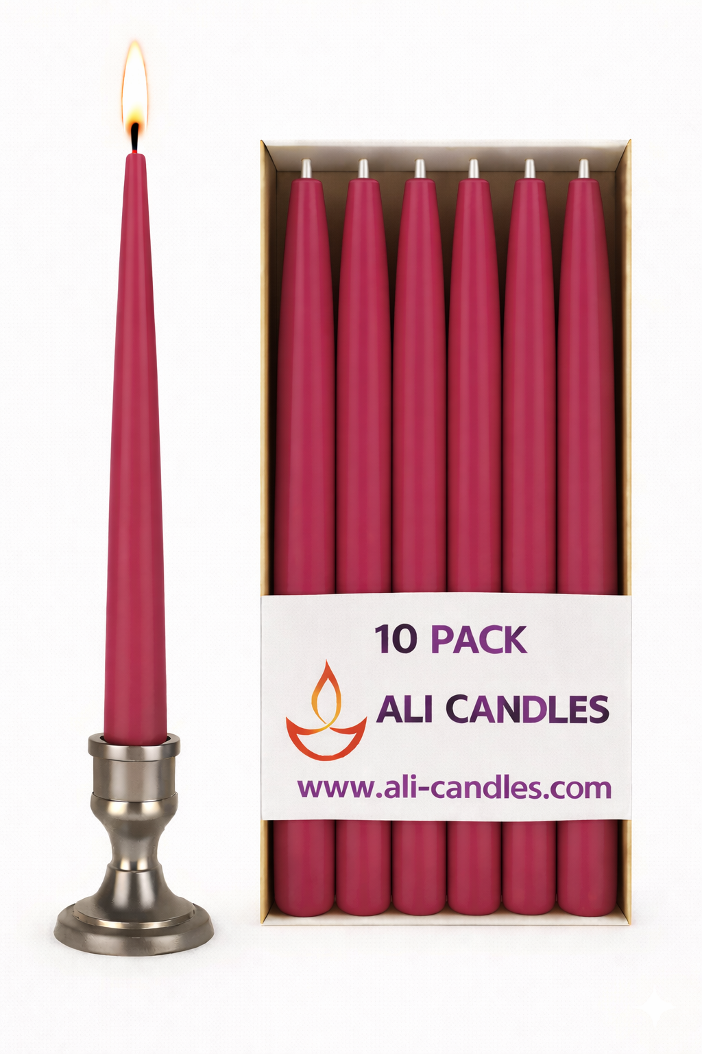 "Şamdan Mumları 10'lu Paket - Uzun Yanma Süreli"