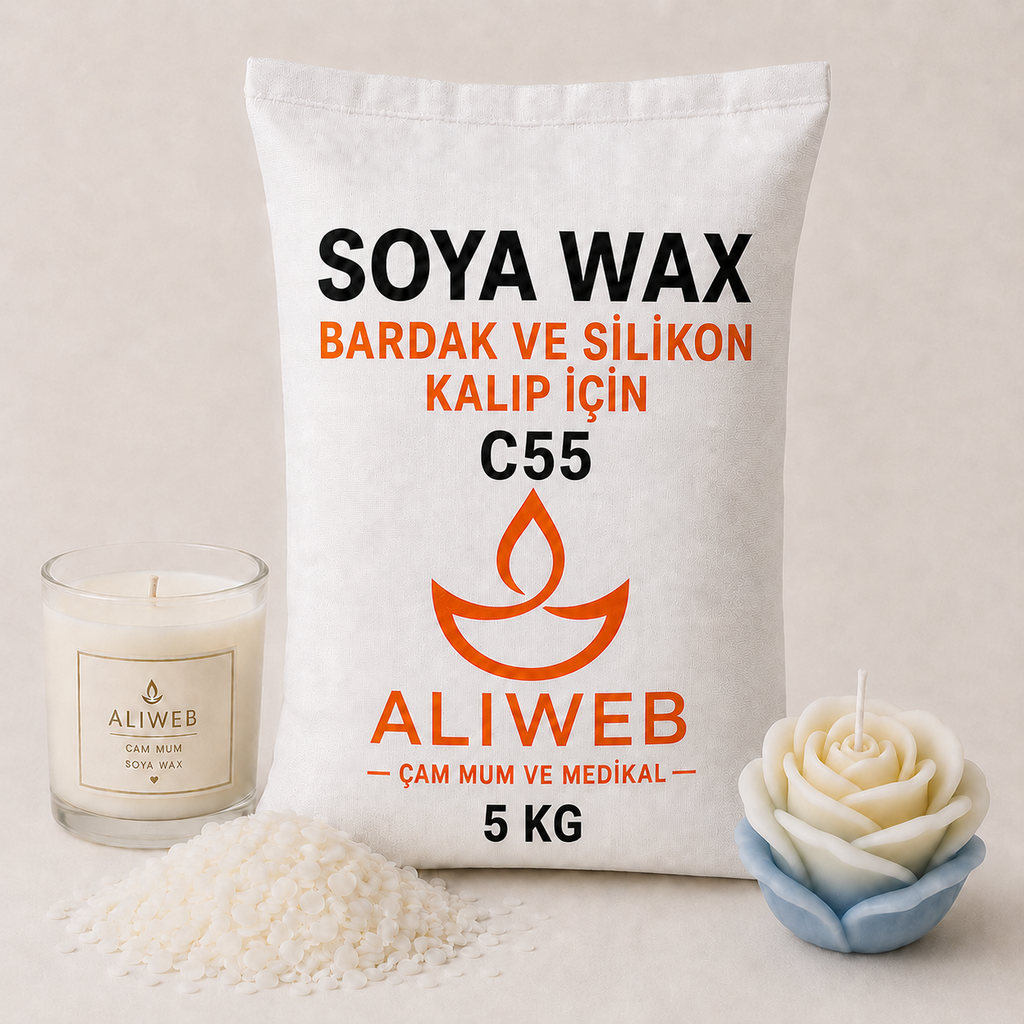Soya Wax C55 – Bardak ve Silikon Kalıp İçin 5 KG